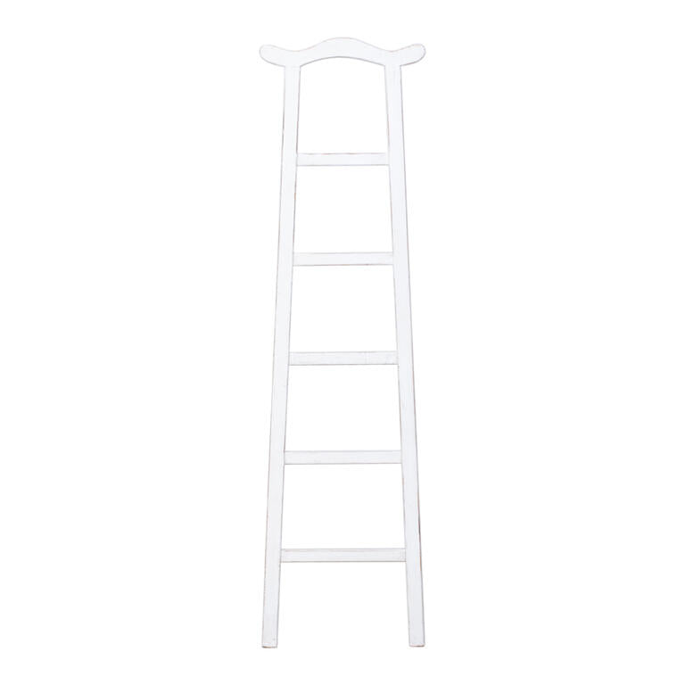 Escalera perchero blanca de pino Xinling