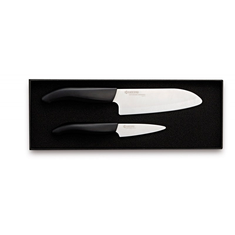 Set de 2 cuchillos cerámicos Kyocera Gen en caja regalo