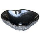 Lavabo irregular negro de mármol Hongling