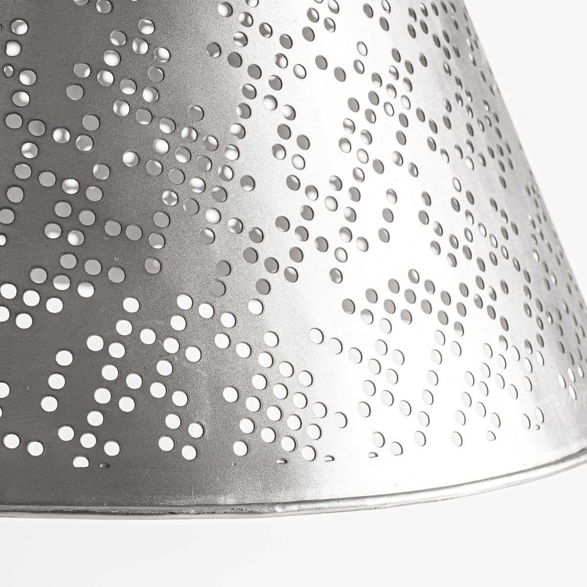 Lámpara colgante de acero plateado Escullos Ø60 cm