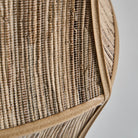 Lámpara colgante de fibra natural Genoveses beige pequeña