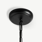 Lámpara colgante de fibra natural Genoveses negra