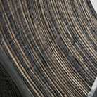 Lámpara de pie de fibra natural Bruñel negra