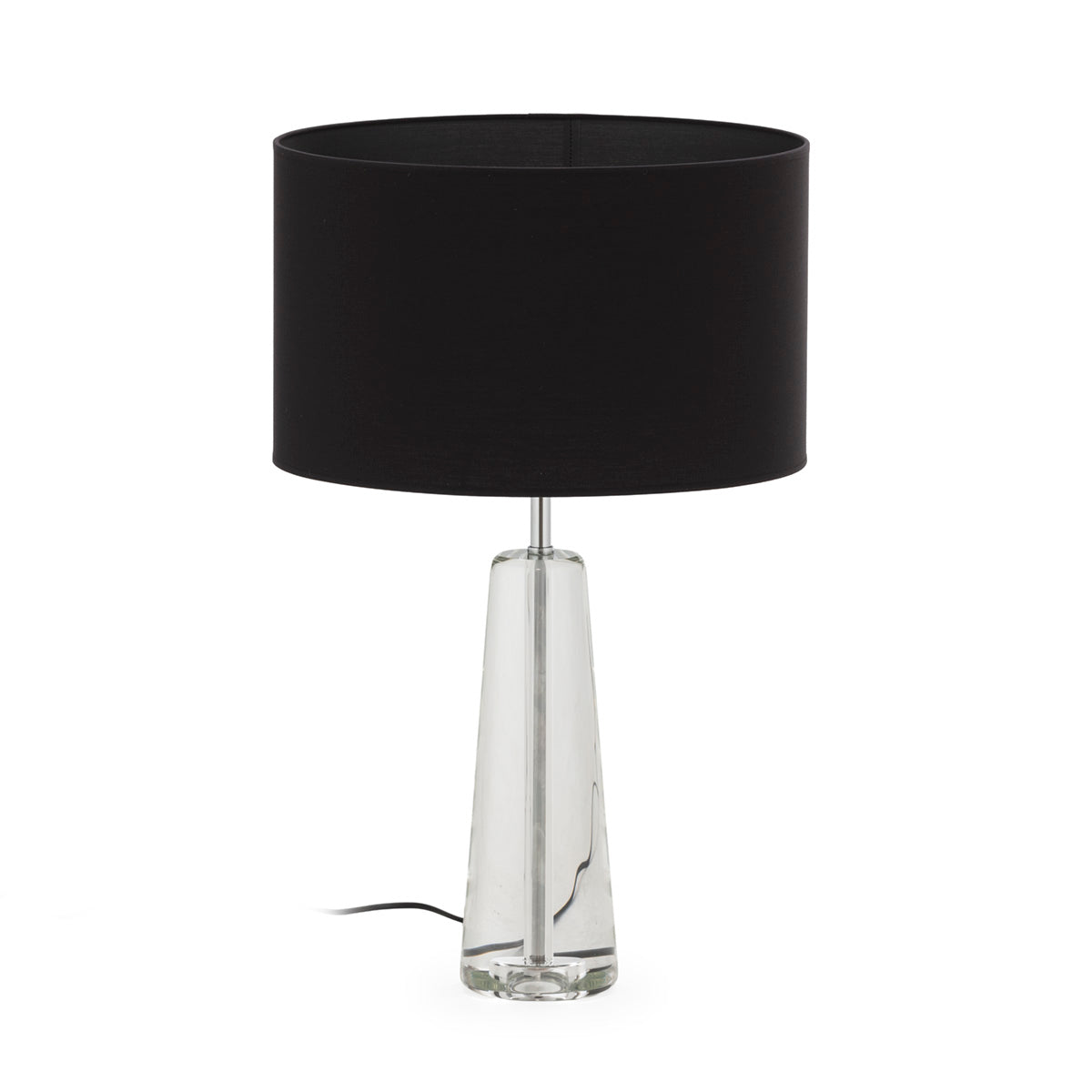 Lámpara de sobremesa de cristal y metal Riccione