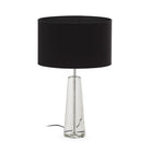Lámpara de sobremesa de cristal y metal Riccione