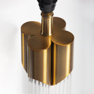 Lámpara de sobremesa de metal y cristal Prato