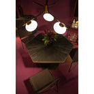 Lámpara de techo de cristal y metal Palafrugell
