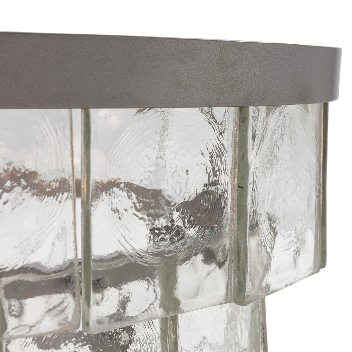 Lámpara de techo de metal y cristal fundido Olivais