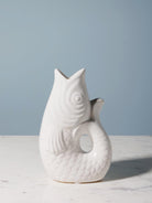 Jarrón Pez Pequeño Blanco - #pino_y_jacaranda#