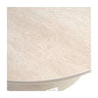 Mesa de centro redonda de porcelánico y aluminio 75 Zumaia