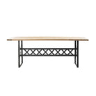 Mesa de comedor natural de pino y hierro Obenque