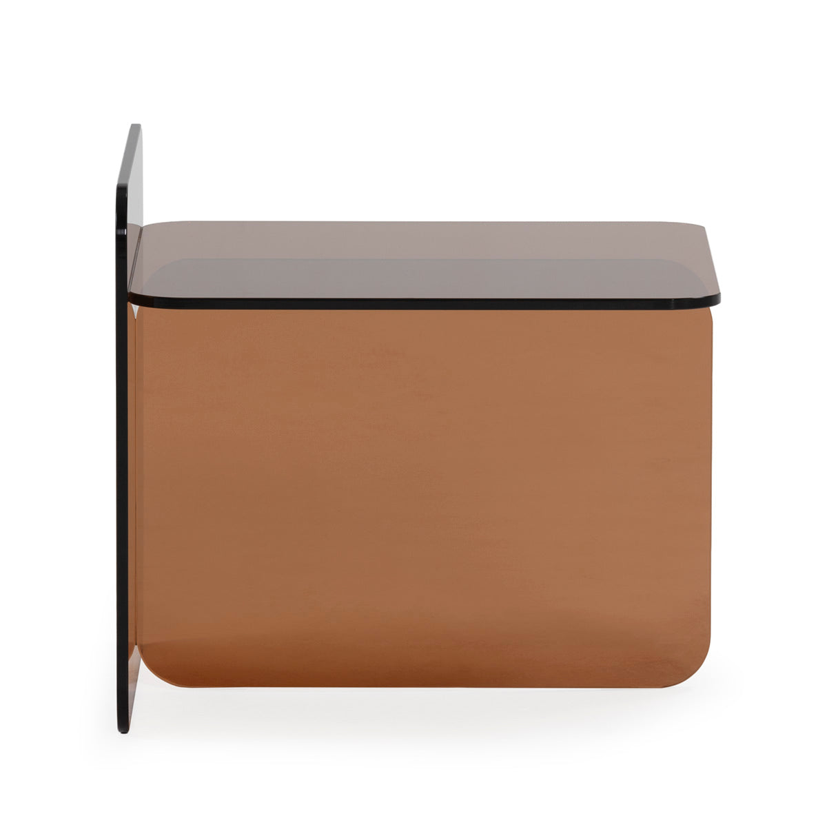 Mesa auxiliar de cristal Pefki
