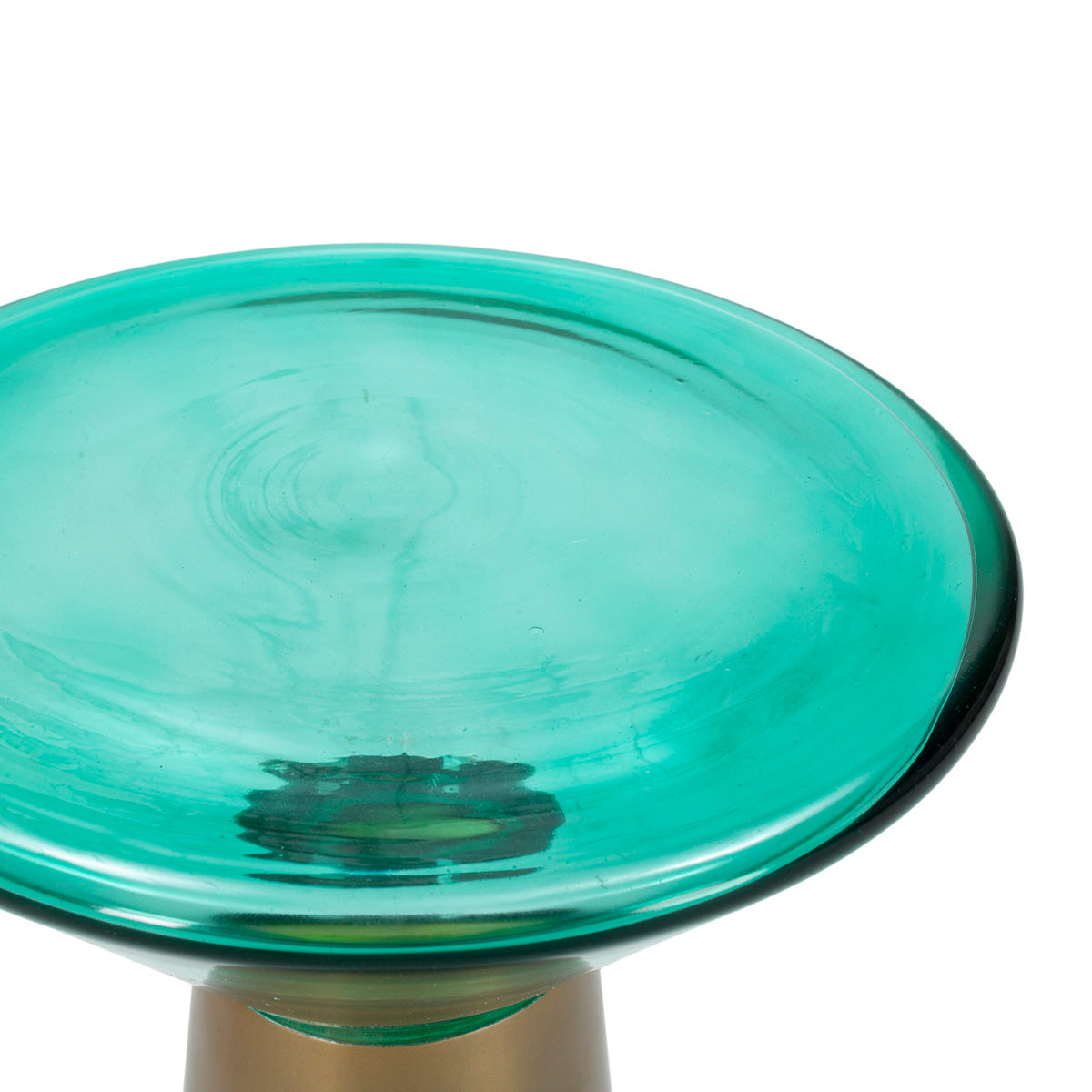 Mesa auxiliar de cristal y metal Javea