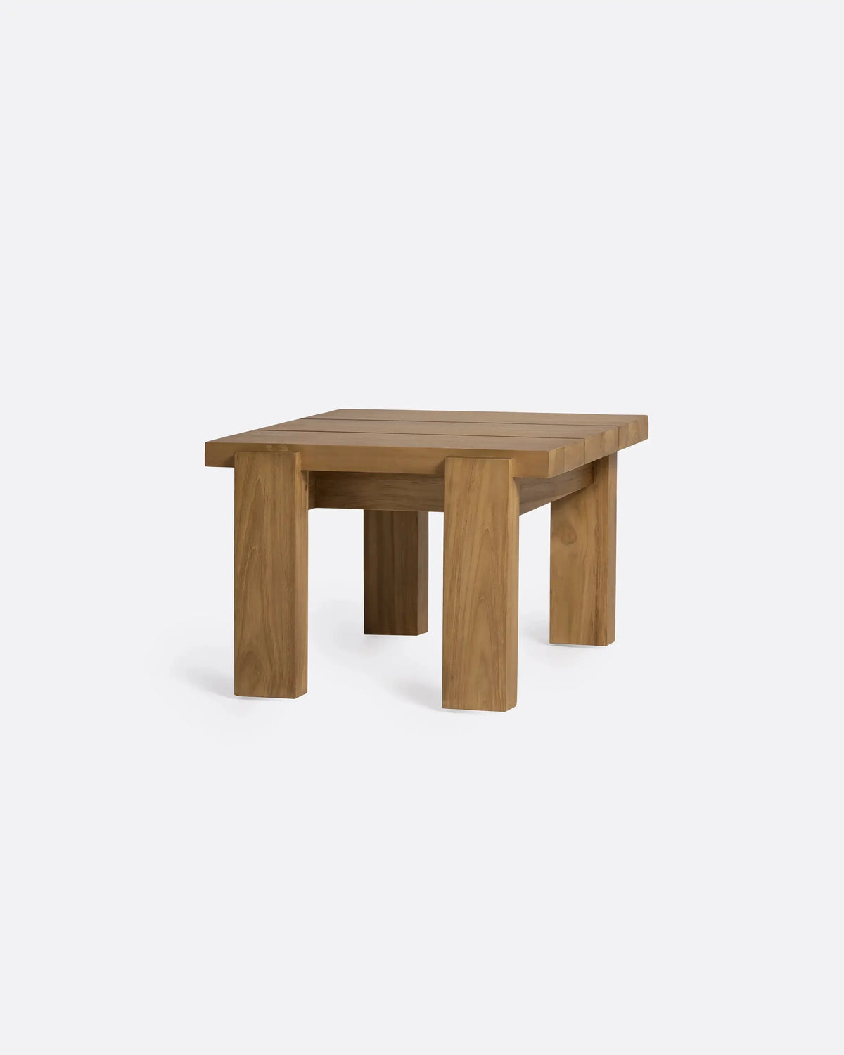 Mesa auxiliar de exterior de teca Abrucena