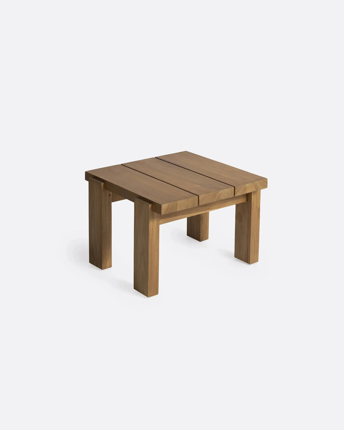 Mesa auxiliar de exterior de teca Abrucena