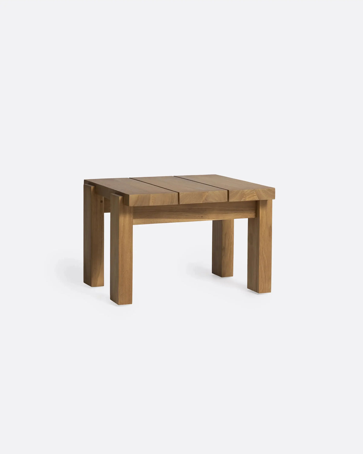Mesa auxiliar de exterior de teca Abrucena