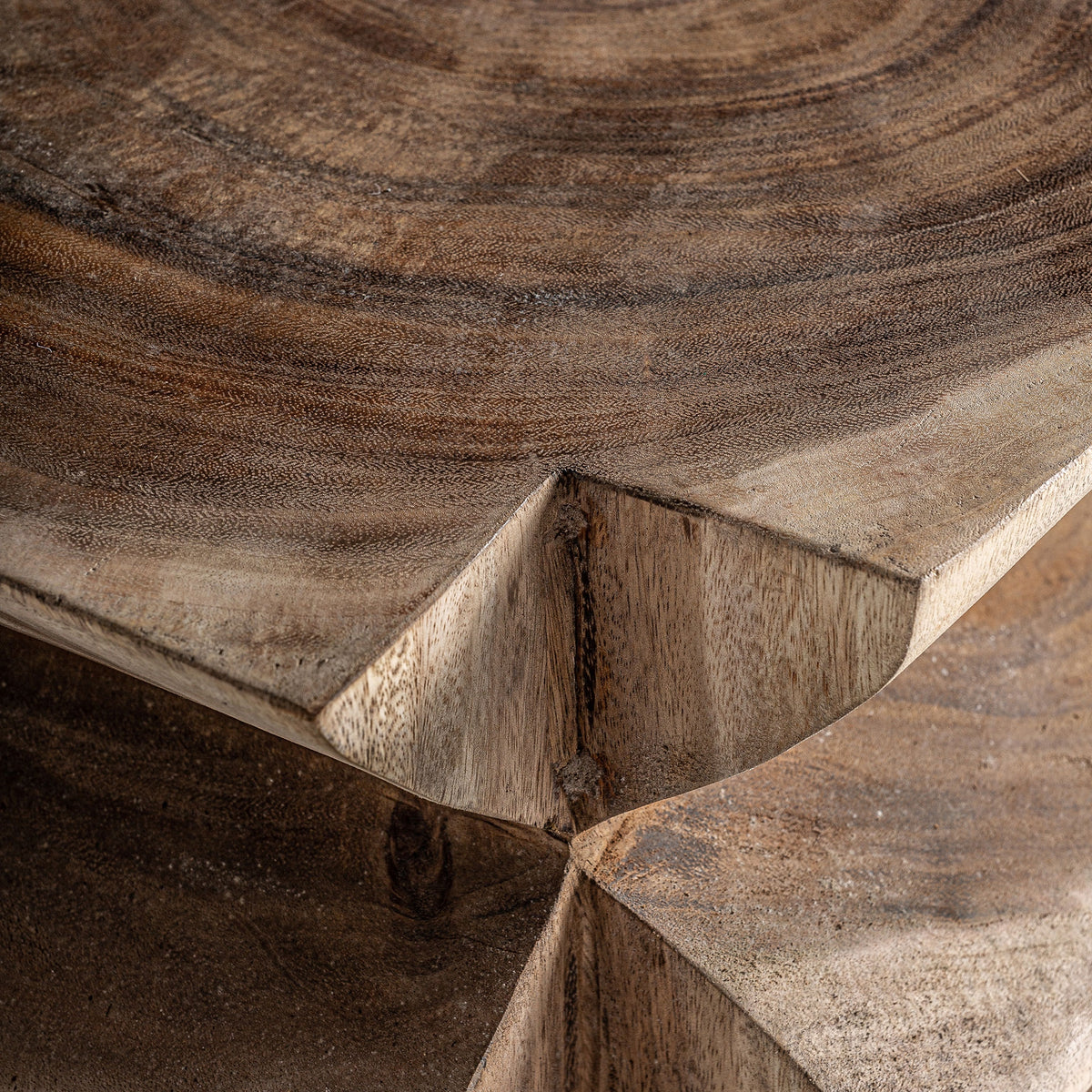 Mesa auxiliar de madera de suar Acebo