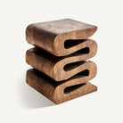 Mesa auxiliar de madera de suar Taghazout