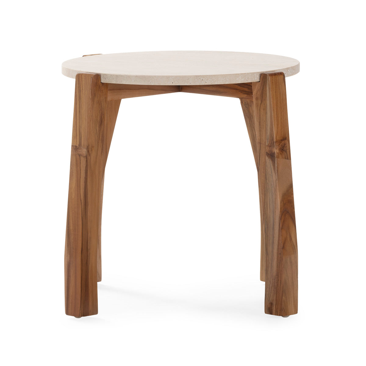 Mesa auxiliar de madera de teca Abrantes