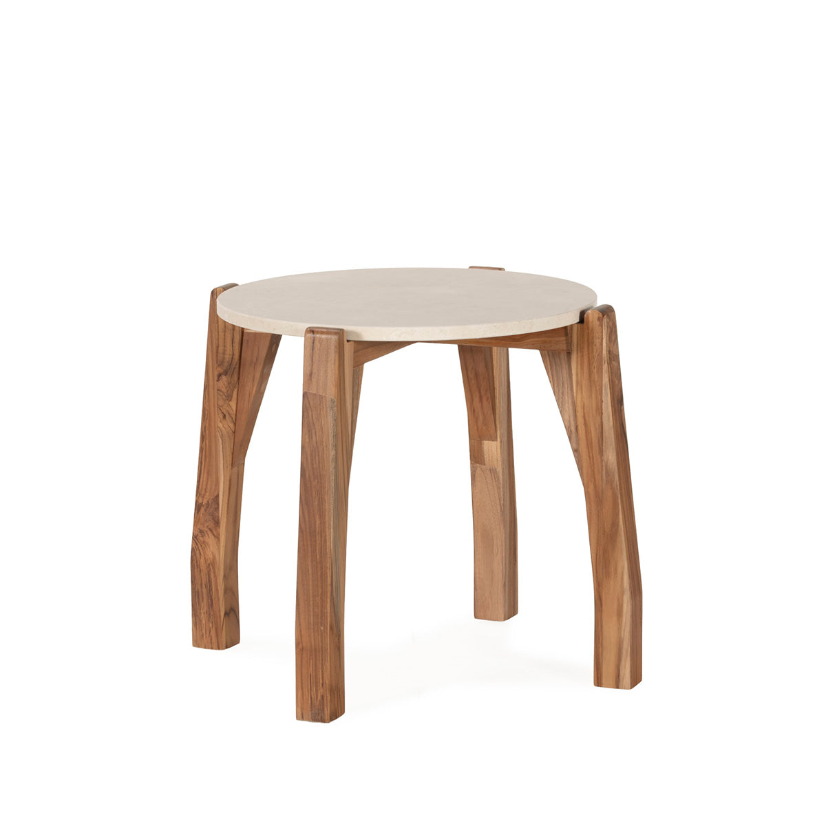 Mesa auxiliar de madera de teca Abrantes