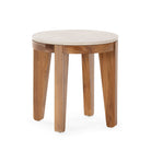 Mesa auxiliar de madera de teca Adelfas