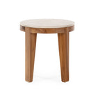 Mesa auxiliar de madera de teca Adelfas
