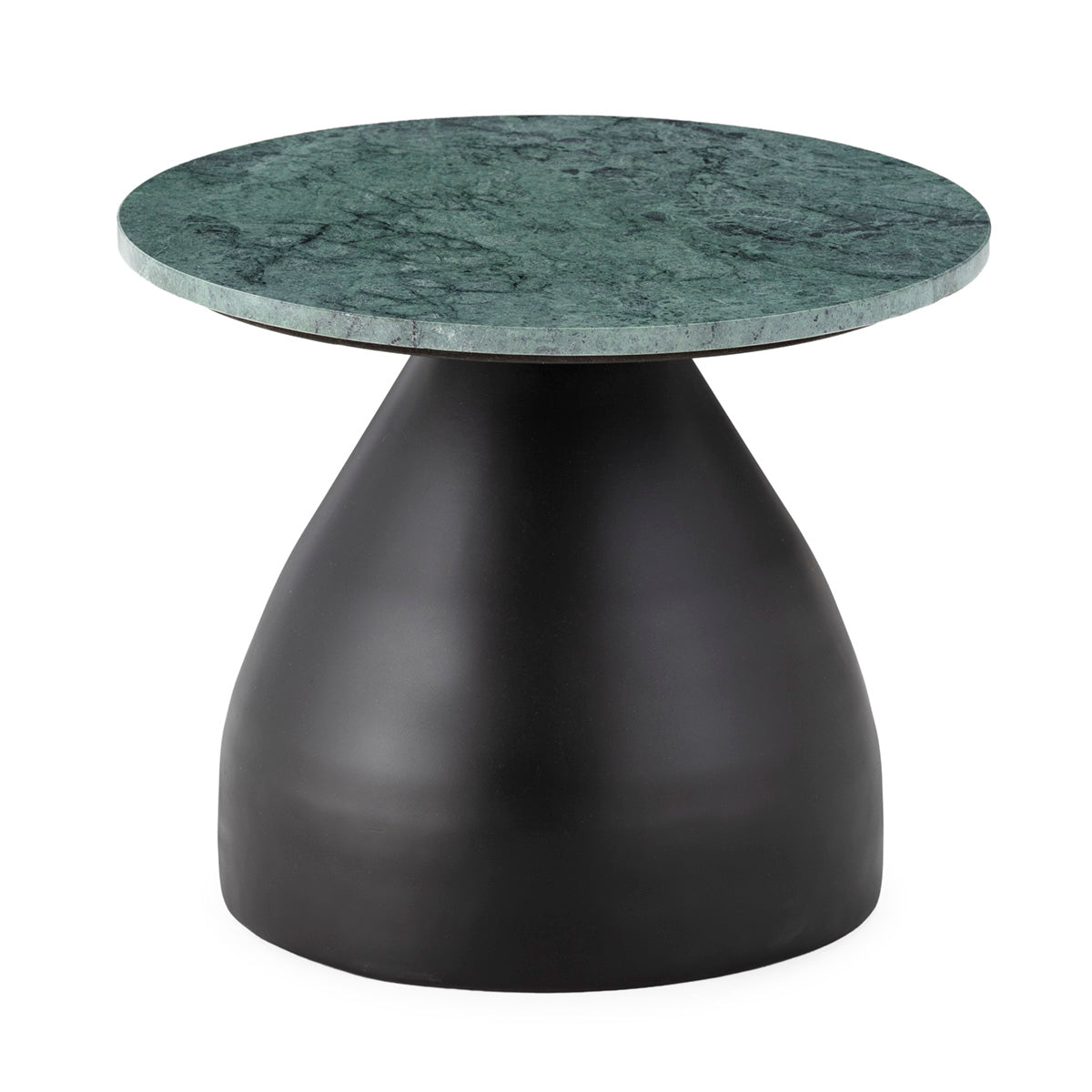 Mesa auxiliar de mármol y metal Bermeo