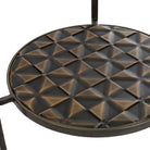Mesa auxiliar de metal y cristal Faenza