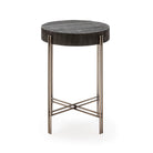 Mesa auxiliar de metal y madera Buenavista