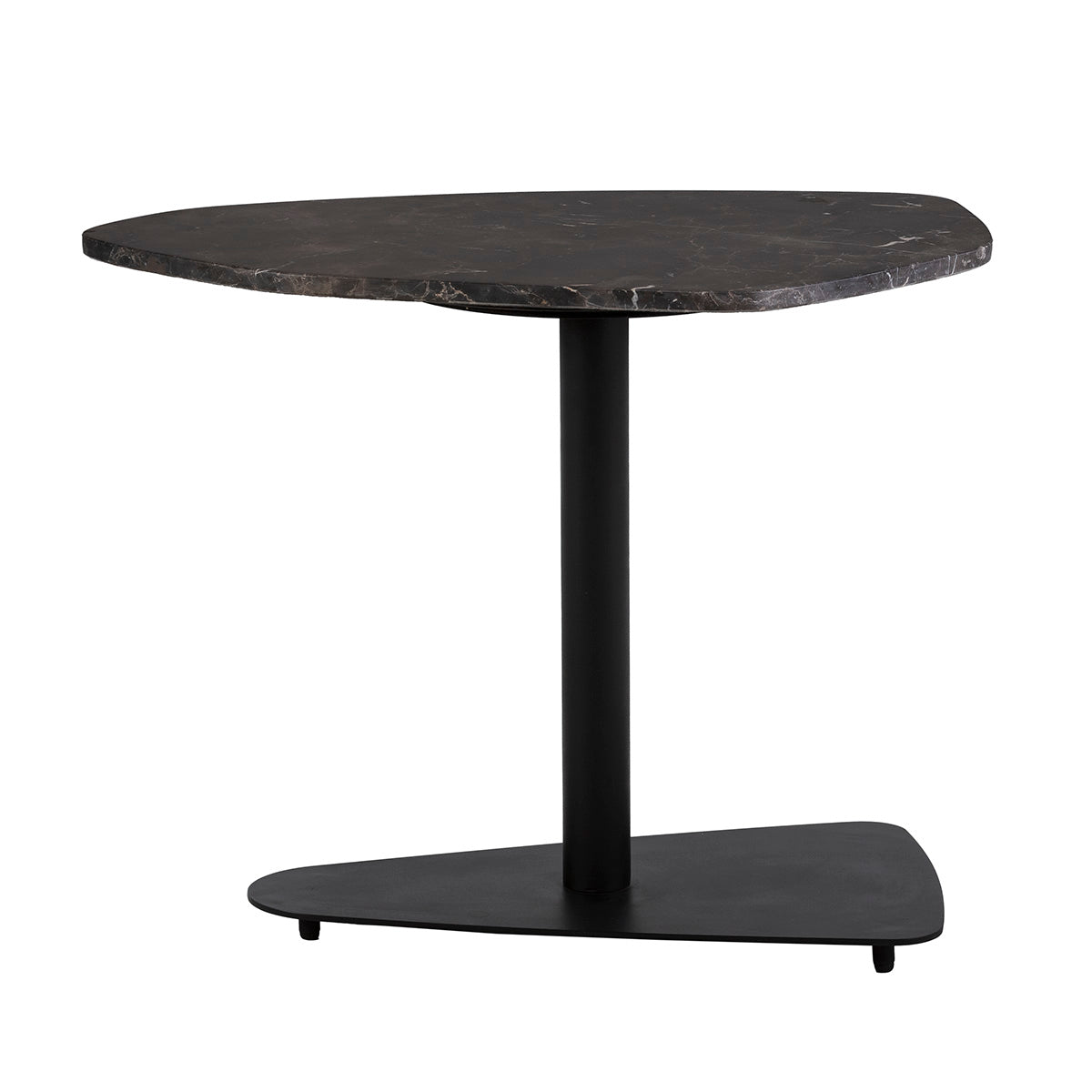 Mesa auxiliar de metal y mármol Vrilissia