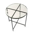 Mesa auxiliar de metal y vidrio Maracena