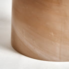Mesa auxiliar de vidrio beige Galapinhos