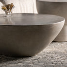 Mesa de centro de cemento gris Linosa