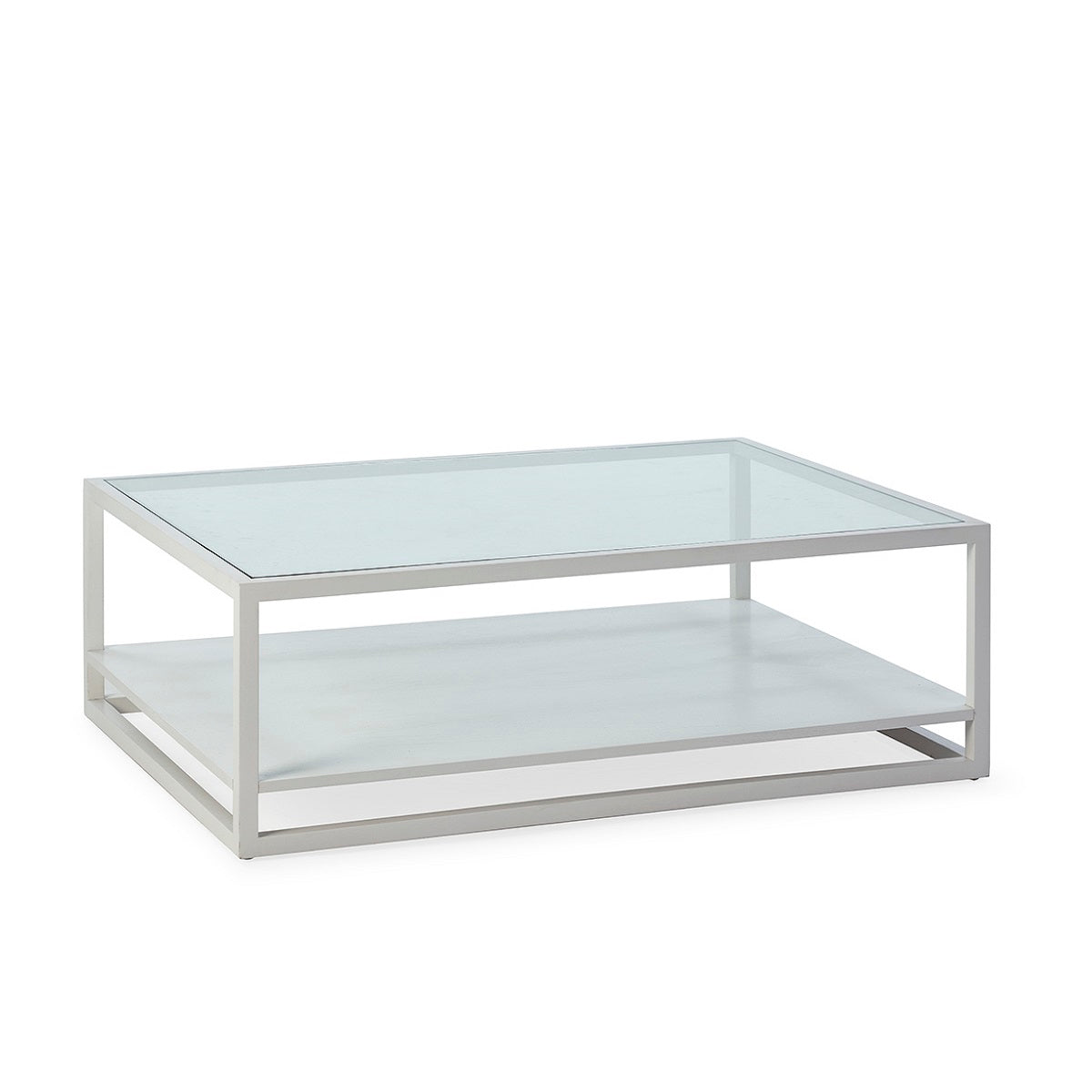 Mesa de centro de cristal y madera Poggioreale