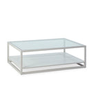 Mesa de centro de cristal y madera Poggioreale