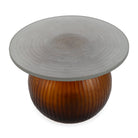 Mesa de centro de cristal y metal Imperia