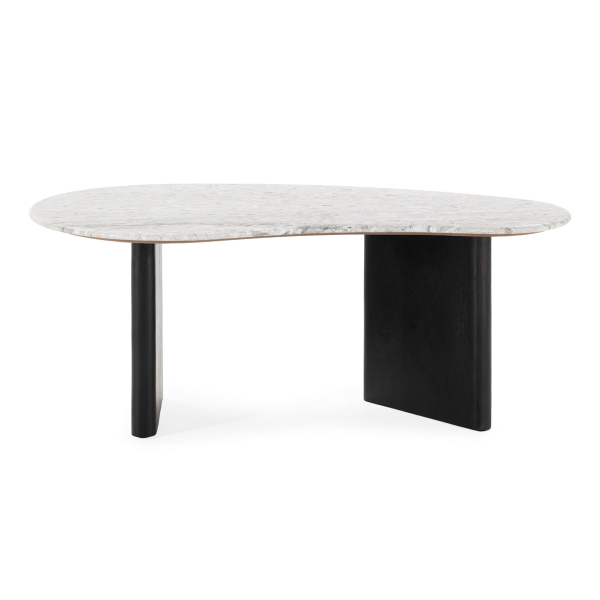 Mesa de centro de madera de mango y mármol Terni