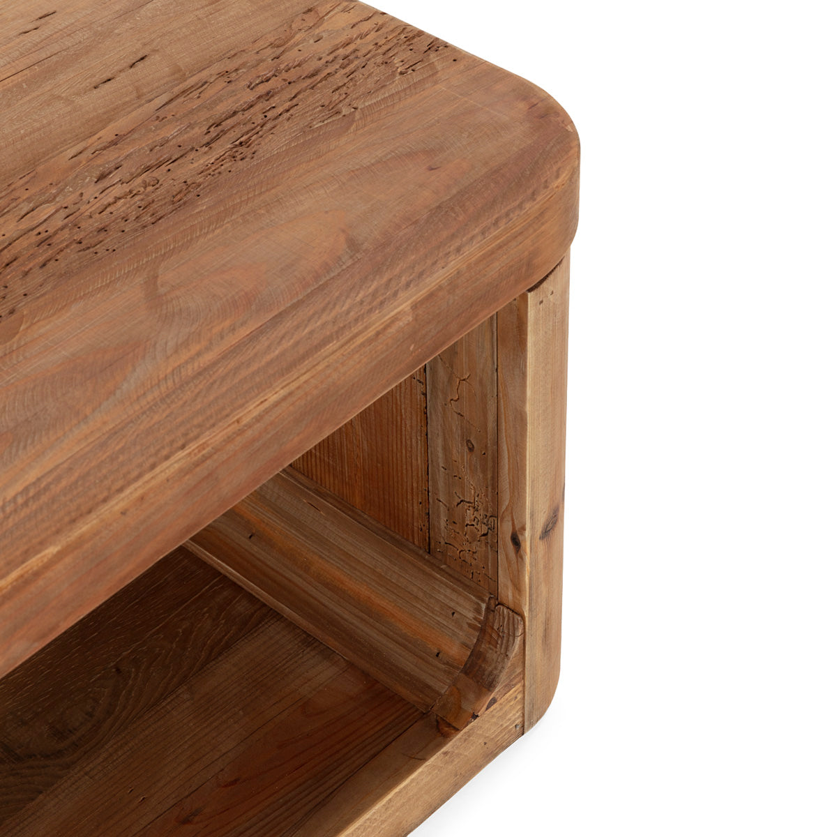 Mesa de centro de madera de pino recuperado Benicàssim