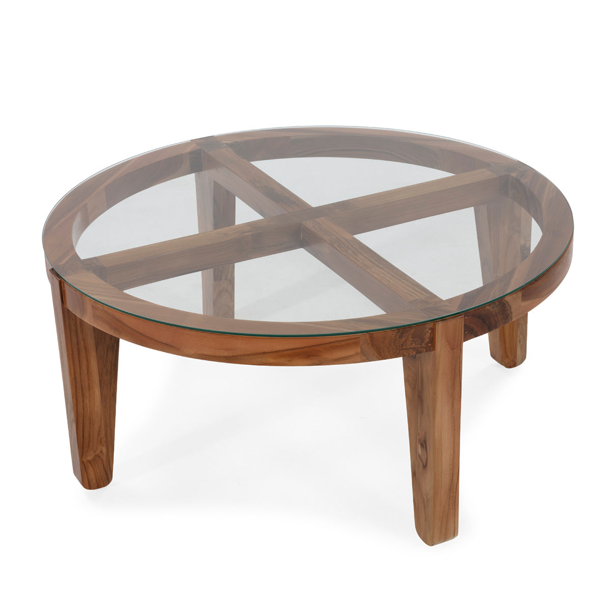 Mesa de centro de madera de teca Vinateros