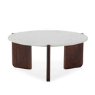 Mesa de centro de madera y mármol Torvaianica