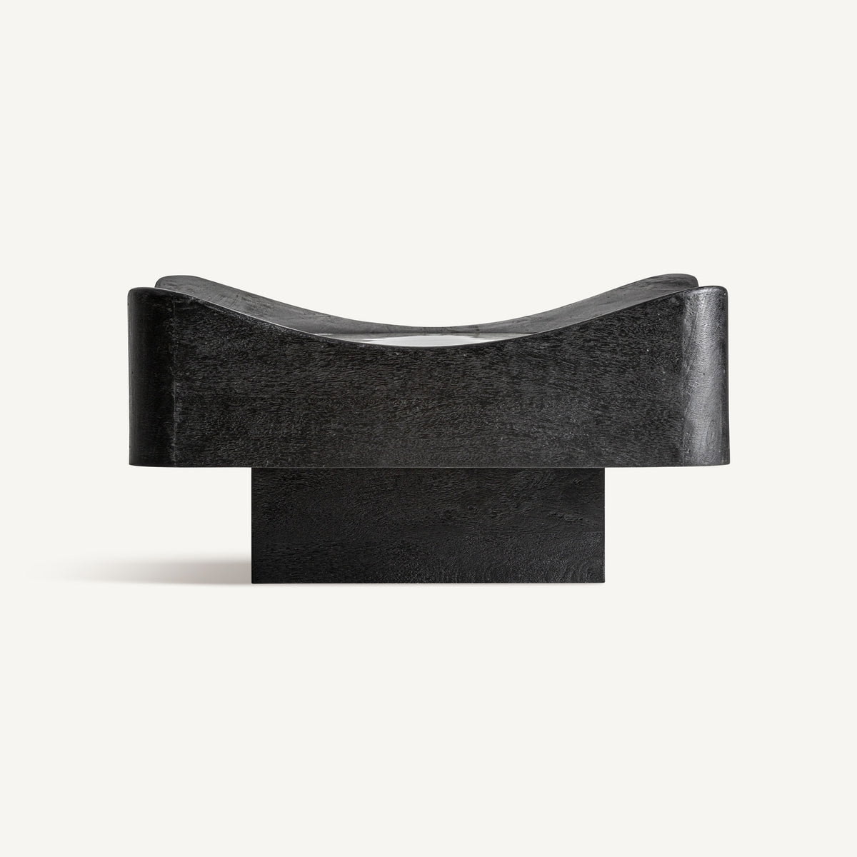 Mesa de centro de mango negro y verde Hergla