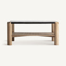 Mesa de centro de mango y vidrio Sapri
