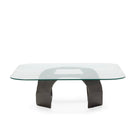 Mesa de centro de metal y cristal Portugalete