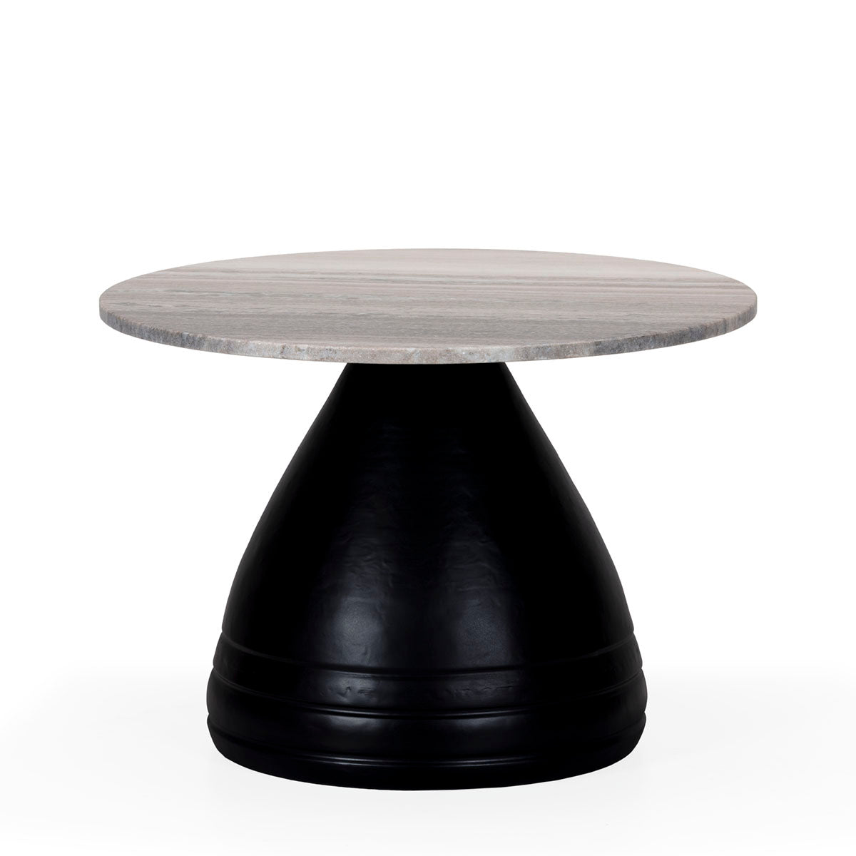 Mesa de centro de metal y mármol Alcobaça