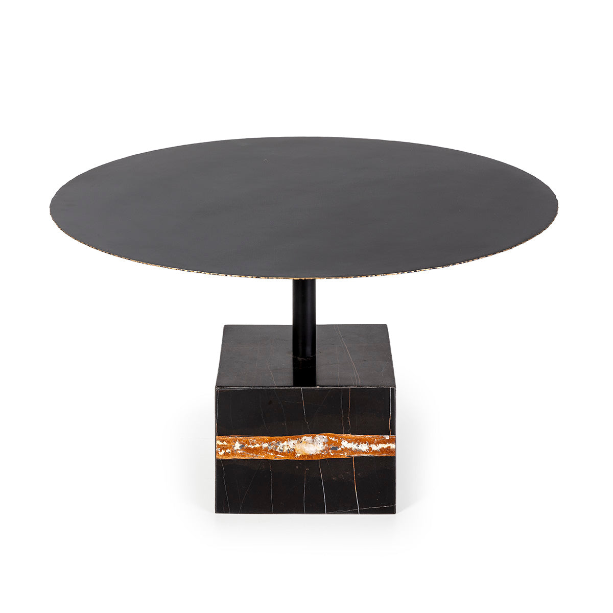 Mesa de centro de metal y mármol Miano