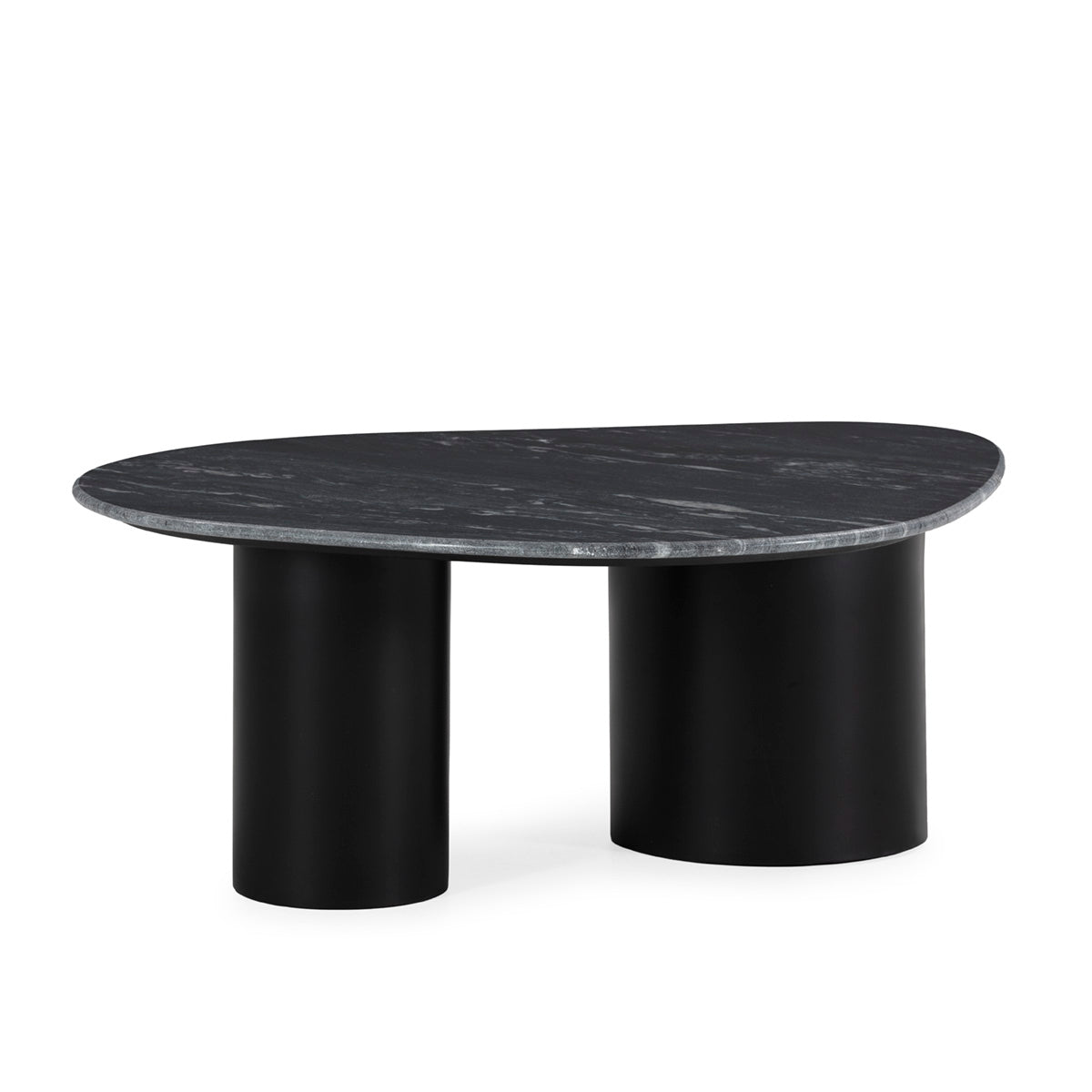 Mesa de centro de metal y mármol Tàrrega