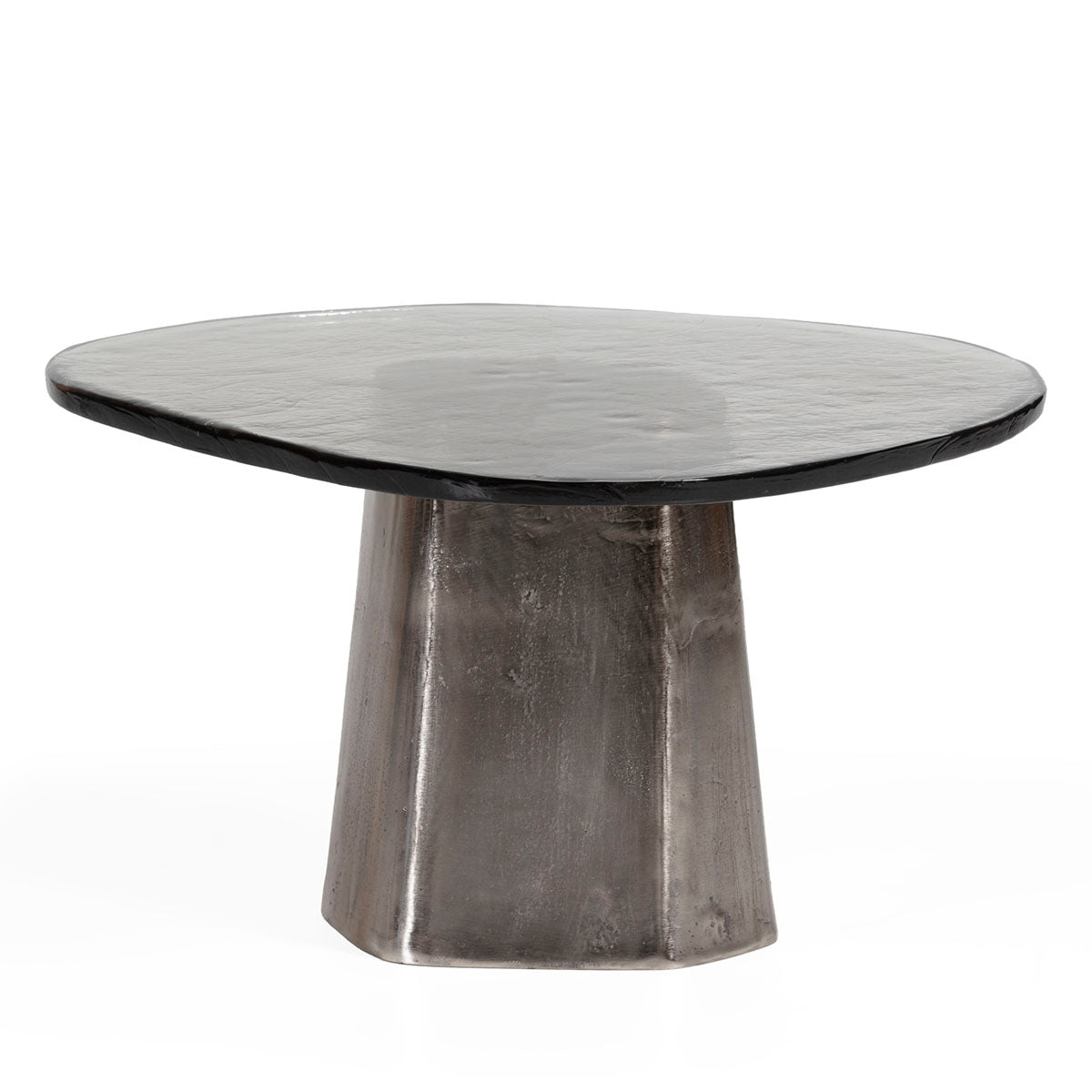 Mesa de centro de metal y vidrio Burlata