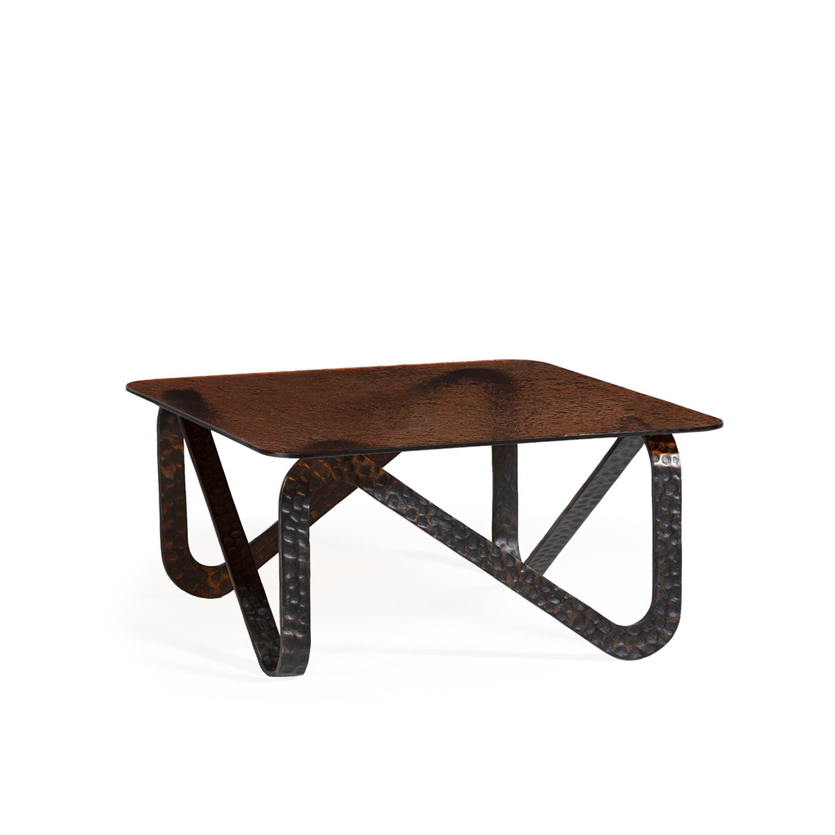 Mesa de centro de metal y vidrio Mesagne