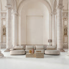 Mesa de centro de travertino Favignana 60 cm