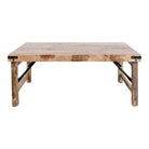 Mesa de centro plegable de madera tropical Donna